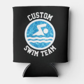 カスタムスイムチーム名または文字スイミングとダイビング 缶クーラー (正面)