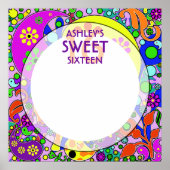 カスタムスウィート16誕生日パーティーキープサキープオートグラフ ポスター (正面)