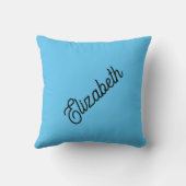 カスタムスカイブルー装飾用クッションお名前はこちら クッション (裏面)