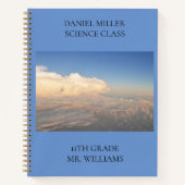 カスタムスカイボイジャー学校教室ノート ノートブック (正面)