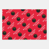 カスタムスカッシュボールの紙シート ラッピングペーパーシート (正面2)