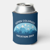 カスタムスキータウンコロラドシティネームブルーマウンテン 缶クーラー (缶裏面)