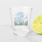 カスタムスキーロッジウィンターリゾートスノーイマウンテン ショットグラス (裏面)