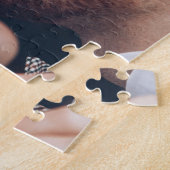 カスタムスクウェア結婚コラージュの写真 ジグソーパズル (側面)