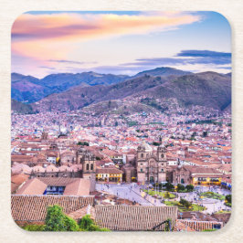 カスタムスクエアコースターズクスコ スクエアペーパーコースター