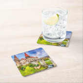 カスタムスクエアコースターズコルヴィンキャッスル スクエアペーパーコースター (インサイチュ)