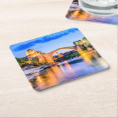 カスタムスクエアコースターモスター スクエアペーパーコースター (アングル)