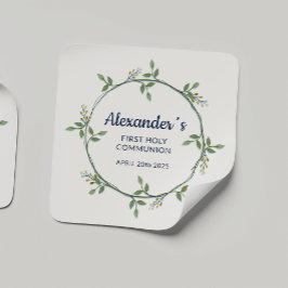 カスタムスクエアステッカー – フローラ通信リース スクエアシール