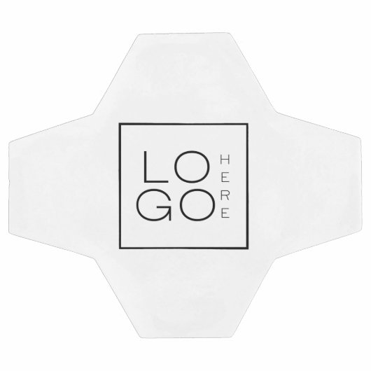 カスタムスクエアビジネスロゴ ブランドカスタマイズ サッカーボール (フラット)