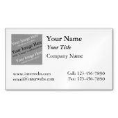 カスタムスクエアロゴ磁気名刺 マグネット名刺 (正面)