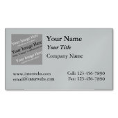 カスタムスクエアロゴ磁気名刺 マグネット名刺 (正面)