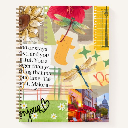 カスタムスクラップエレガントブックモダンアートワーク ノートブック (正面)