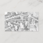 カスタムスクラップ金属製鉄リサイクル業者の名刺 名刺 (裏面)