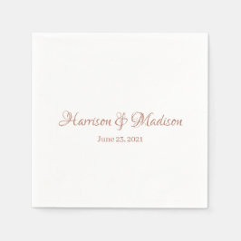 カスタムスクリプトバラ金ゴールド名と日結婚付 スタンダードカクテルナプキン