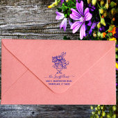 カスタムスクリプトファミリー名ウサギ差出人住所 セルフインキングスタンプ