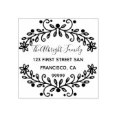 カスタムスクリプトファミリ名差出人住所ラバーS ラバースタンプ (インプリント)