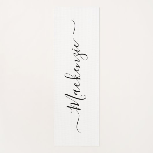 カスタムスクリプト名のパーソナライズ背景アートの追加 ヨガマット (正面)