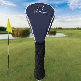 カスタムスクリプト名ゴルフクラブNavy Blue ゴルフヘッドカバー
