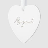 カスタムスクリプト名ハートアクリル オーナメント (正面)