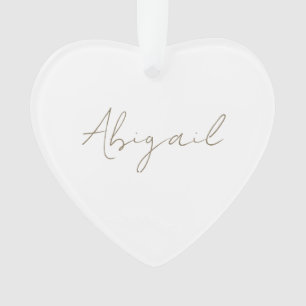カスタムスクリプト名ハートアクリル オーナメント