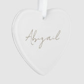 カスタムスクリプト名ハートアクリル オーナメント (正面)