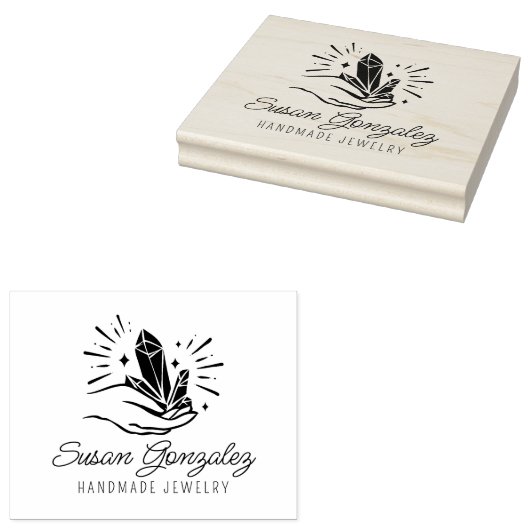 カスタムスクリプト手作りジュエリー、ビジネス規模 ラバースタンプ (押印)