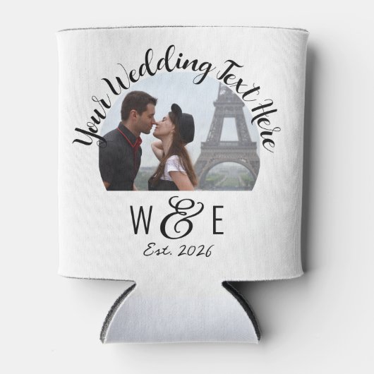 カスタムスクリプト文字クーラーボックス結婚式の引き出物 缶クーラー (正面)