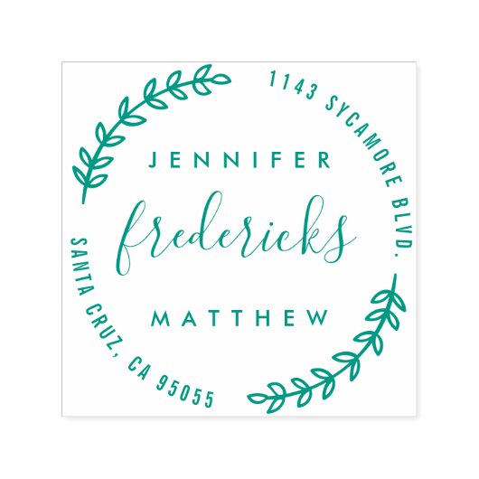 カスタムスクリプト結婚したカップル差出人住所 セルフインキングスタンプ (デザイン)