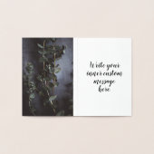 カスタムスクリプト金ゴールドフォお洒落イルのデザイン感謝してい 箔カード (内部)