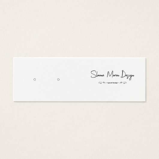 カスタムスクロールミニポストイヤリング表示カード (正面)