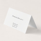 カスタムスクロール自立型耳鳴り表示カード 名刺 (裏面)