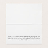 カスタムスクロール自立型耳鳴り表示カード 名刺 (内部フラット)