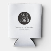 カスタムスクールのロゴマーク卒業パーティーのお気に入り 缶クーラー (正面)