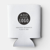 カスタムスクールのロゴマーク卒業パーティーのお気に入り 缶クーラー (裏面)