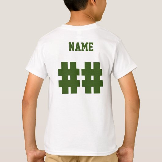 カスタムスクールスピリットシャージャージー Tシャツ (裏面)