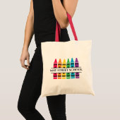 カスタムスクール名 – Crayons Tote Bag トートバッグ (正面(商品))