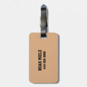 カスタムスクール大学スポーツラベル ラゲッジタグ (裏面縦)