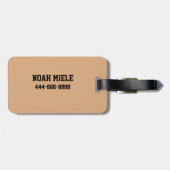 カスタムスクール大学スポーツラベル ラゲッジタグ (裏面横)