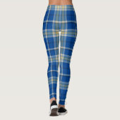 カスタムスコットランド国旗の色タータンチェック格子模様： レギンス (裏面)