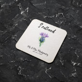 カスタムスコティ結婚ッシュのコースターパーソナライズされたギフト スクエアペーパーコースター