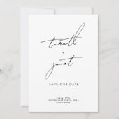 カスタムスタイリッシュエレガント名 セーブザデート (正面)