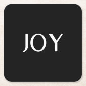 カスタムスタイリッシュシンプル実在財 スクエアペーパーコースター (正面)