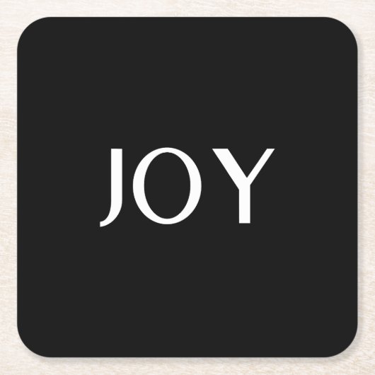 カスタムスタイリッシュシンプル実在財 スクエアペーパーコースター (正面)