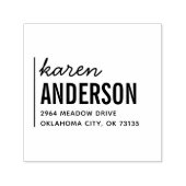 カスタムスタイリッシュタイポグラフィ差出人住所 セルフインキングスタンプ (デザイン)