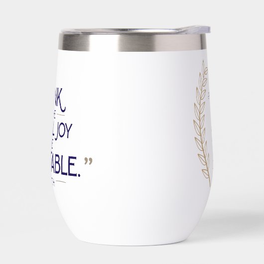 カスタムスタイリッシュモダンエレガント引用文トースト (左面)