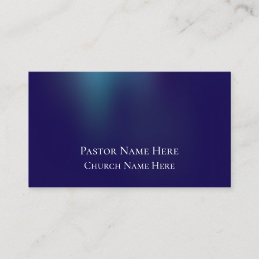 カスタムスタイリッシュモダンキリスト教牧師 名刺 (正面)