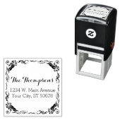 カスタムスタイリッシュ施フローラ縁ど セルフインキングスタンプ (インサイチュ)