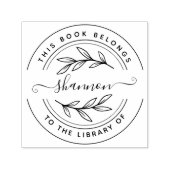 カスタムスタイリッシュ本「From The Library Of」 セルフインキングスタンプ (デザイン)