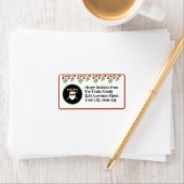 「カスタムスタイルで降りるんだ!」 サンタ・ホリデー・メーリング ラベル (インサイチュ)