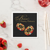 カスタムスタイルパーティー頼ME 4 NAMES IN CHIPS スタンダードカクテルナプキン (インサイチュ)